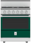 Hestan KRG304LPGR 30 Inch Freestanding Professional Gas Range with 4 Sealed Burners -LP-Green