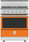 Hestan KRG304LPOR 30 Inch Freestanding Professional Gas Range with 4 Sealed Burners -LP-Orange
