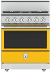 Hestan KRG304LPYW 30 Inch Freestanding Professional Gas Range with 4 Sealed Burners -LP-Yellow