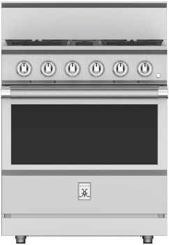 Hestan KRG304NG 30 Inch Freestanding Professional Gas Range with 4 Sealed Burners -NG-Stainless