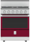 Hestan KRG304NGBG 30 Inch Freestanding Professional Gas Range with 4 Sealed Burners -NG-Burgundy