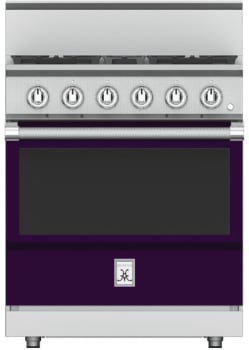 Hestan KRG304NGPP 30 Inch Freestanding Professional Gas Range with 4 Sealed Burners -NG-Purple