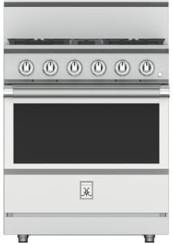 Hestan KRG304NGWH 30 Inch Freestanding Professional Gas Range with 4 Sealed Burners -NG-White