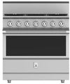 Hestan KRG365LP 36 Inch Freestanding Professional Gas Range with 4 Dual-Flow Burner System - LP - Stainless