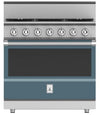 Hestan KRG365LPGG 36 Inch Freestanding Professional Gas Range with 4 Dual-Flow Burner System - LP - Dark Gray