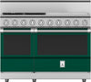 Hestan KRG484GDNGGR 48 Inch Freestanding Gas Range with 4 Sealed Burners and Griddle - Green