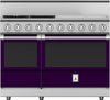 Hestan KRG484GDNGPP 48 Inch Freestanding Gas Range with 4 Sealed Burners and Griddle - Purple