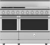 Hestan KRG484GDLP 48 Inch Freestanding Gas Range with 4 Sealed Burners and Griddle - Stainless