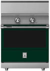 Hestan KRI30BKGR 30 Inch Freestanding Induction Range with 5 Cooking Elements, 5.8 cu. ft. Oven Capacity- Black - Green