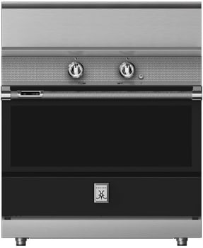 Hestan KRI36BKBK 36 Inch Freestanding Induction Range with 5 Cooking Elements, 5.8 cu. ft. Oven Capacity- Black - Black