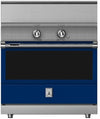Hestan KRI36BKBU 36 Inch Freestanding Induction Range with 5 Cooking Elements, 5.8 cu. ft. Oven Capacity- Black - Blue