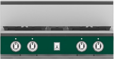 Hestan KRT304NGGR 30 Inch Gas Rangetop with 4 Sealed Burners -Green