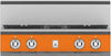 Hestan KRT304NGOR 30 Inch Gas Rangetop with 4 Sealed Burners -Orange