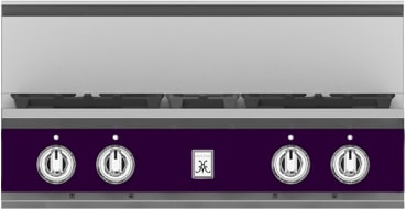 Hestan KRT304NGPP 30 Inch Gas Rangetop with 4 Sealed Burners -Purple