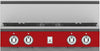 Hestan KRT304NGRD 30 Inch Gas Rangetop with 4 Sealed Burners -Red