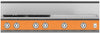 Hestan KRT484GDLPOR 48 Inch Gas Rangetop with 4 Brass Sealed Burners, 24 Inch Infrared Griddle - Orange
