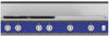 Hestan KRT484GDNGBU 48 Inch Gas Rangetop with 4 Brass Sealed Burners, 24 Inch Infrared Griddle - Blue