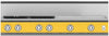 Hestan KRT484GDLPYW 48 Inch Gas Rangetop with 4 Brass Sealed Burners, 24 Inch Infrared Griddle - Yellow