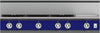 Hestan KRT485GDNGBU 48 Inch Gas Rangetop with 5 Brass Sealed Burners, 12 Inch Infrared Griddle- Blue