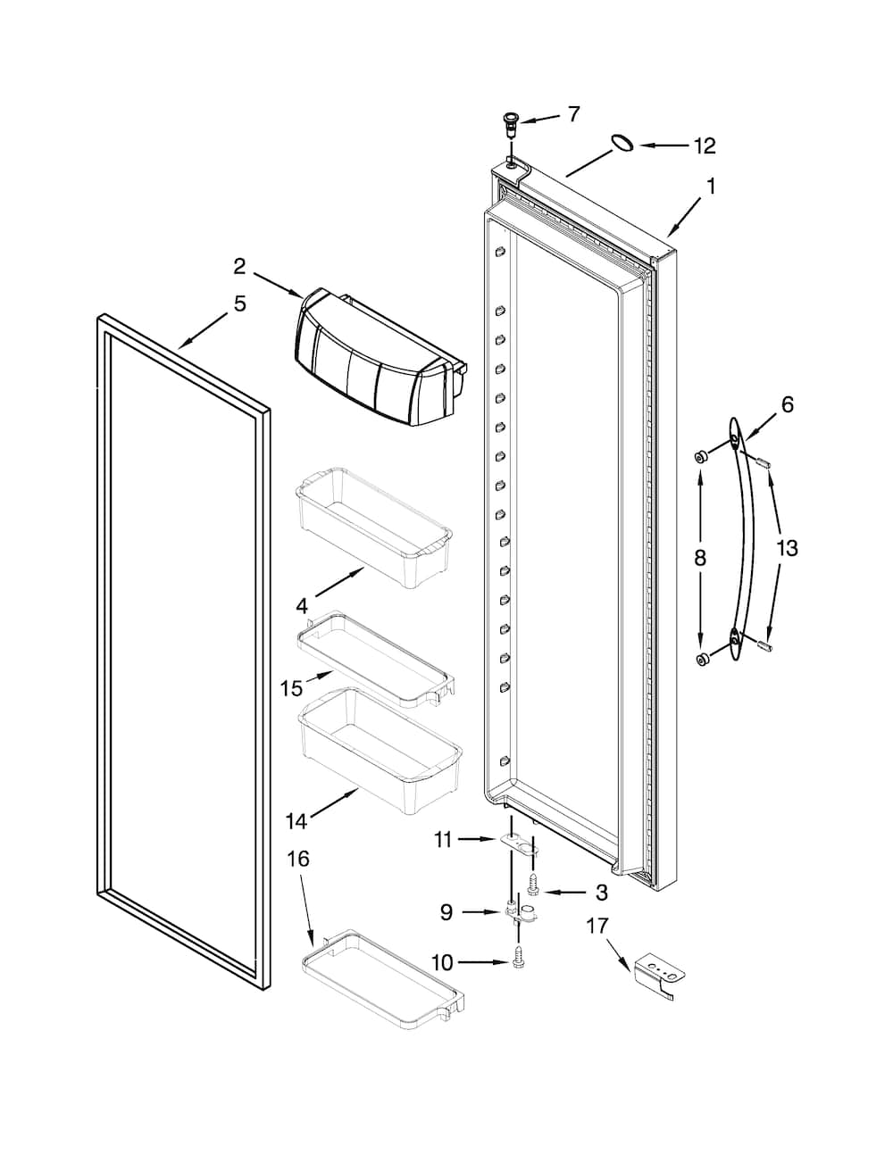 Whirlpool Gallon Door Bin WPW10316457