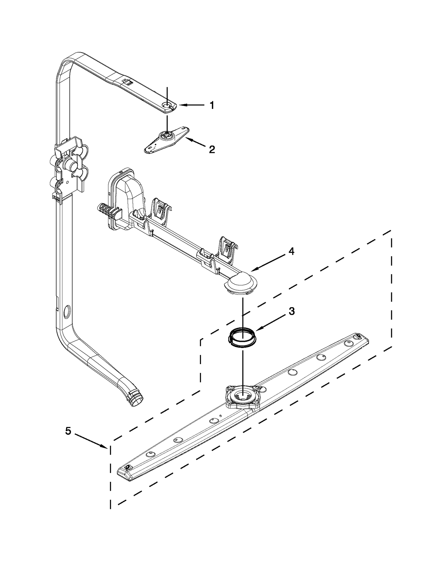 Whirlpool Water Supply Tube Assembly WPW10340745