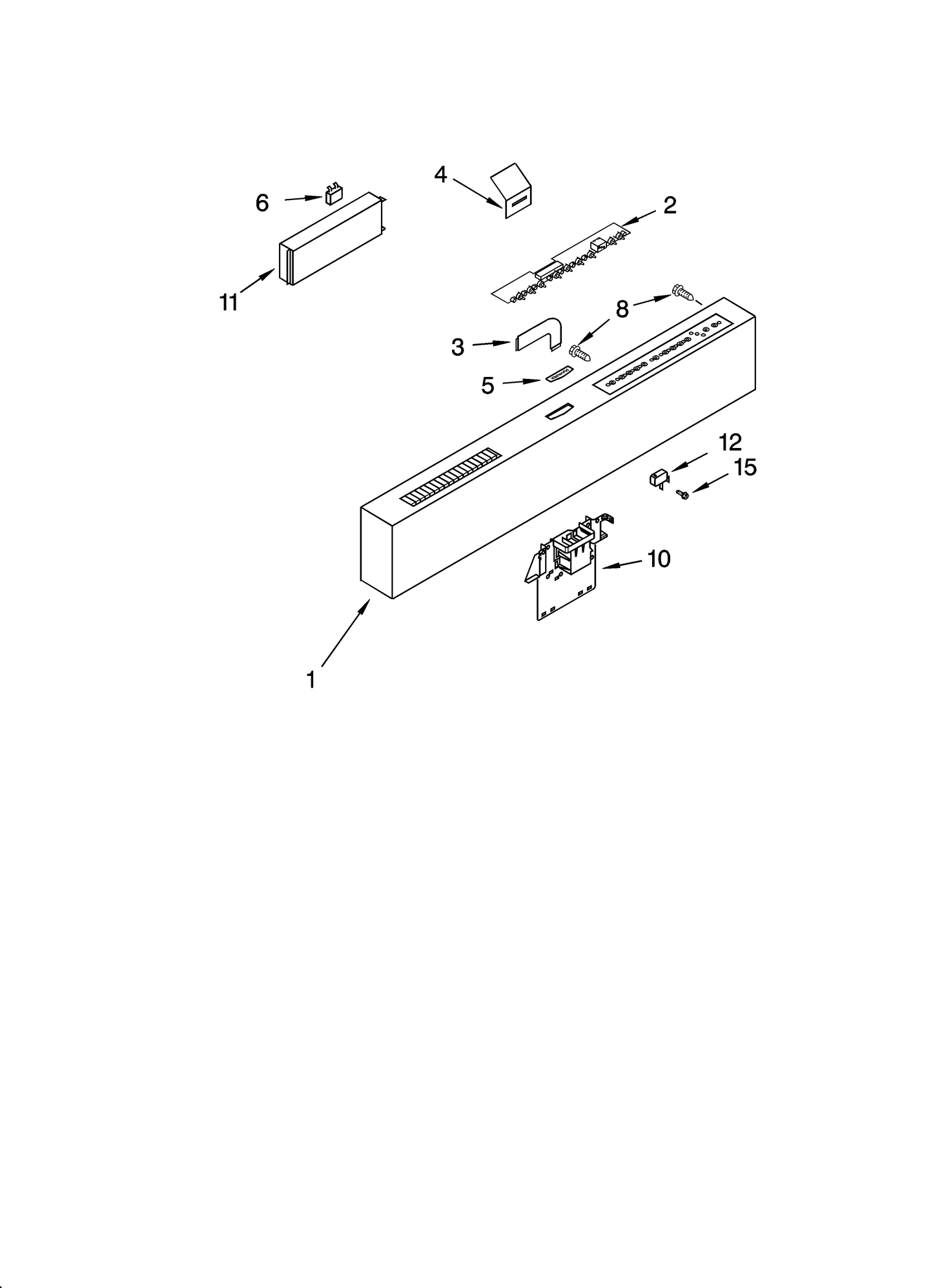 Whirlpool User Interface Control Board WP8530995