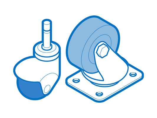 Frigidaire Castor Wheel (4 Pack) 5304518169