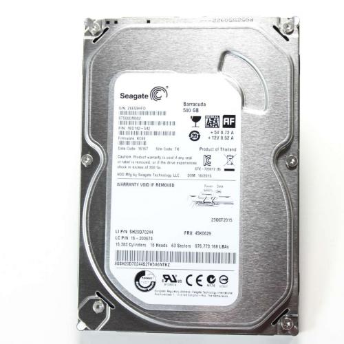 Lenovo Part# 45K0629 500 Gb Seagate Stat Hard Drive (OEM)