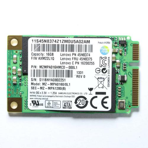 Lenovo Part# 45N8375 Lenovo Ssd Mouseata Cache Use Only Fru Ssd 16Gb Samouseung Mouseata Pm810-16 (OEM)
