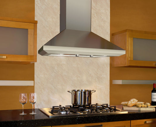 Elica ELN630SS 30 Inch Wall Mount Chimney Hood with 600 CFM Internal Blower, 4 Blower Speeds