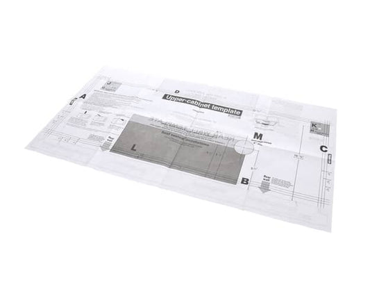 LG Upper Cabinet Template Instrucion Sheet 4922W5A057G