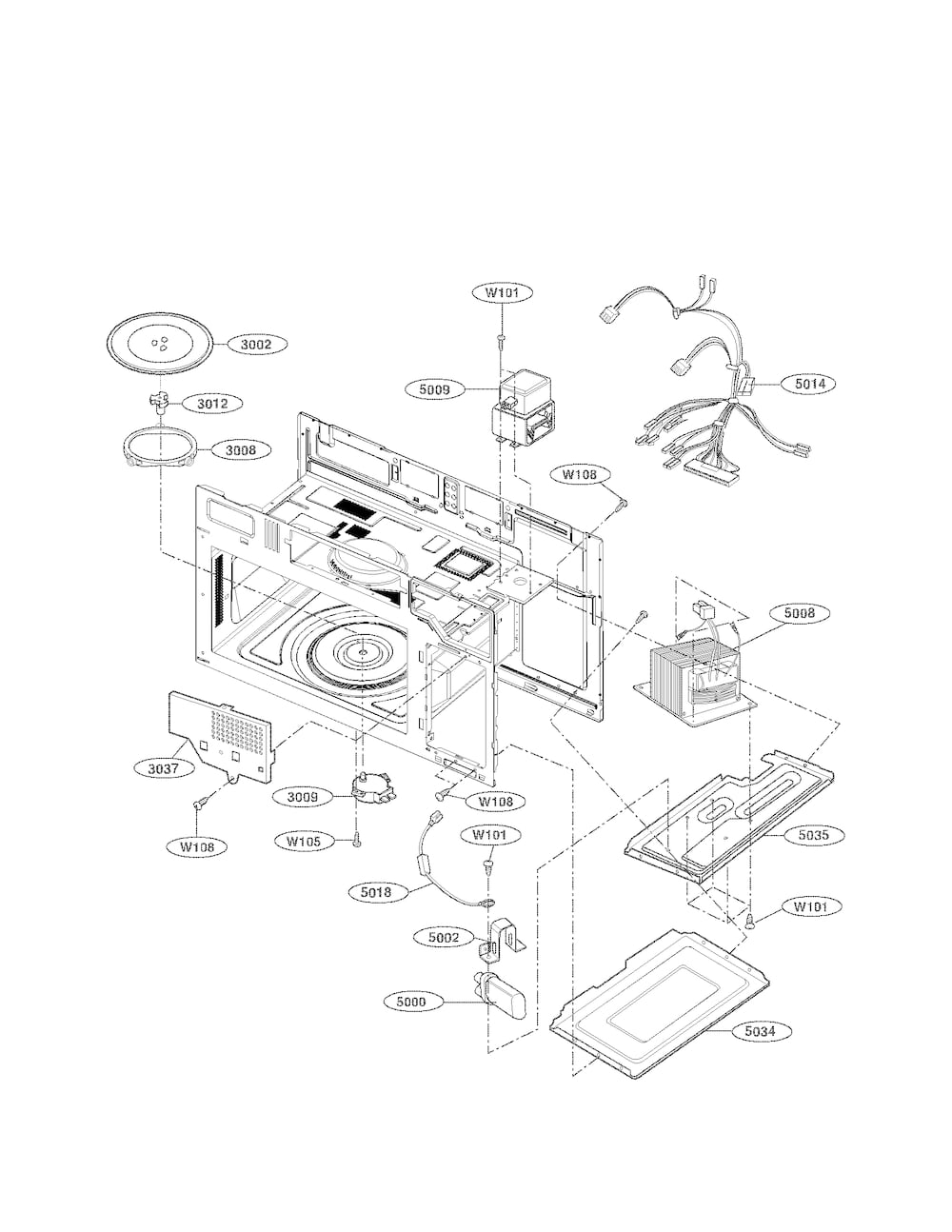 LG Turntable Shaft 4370W1A006B