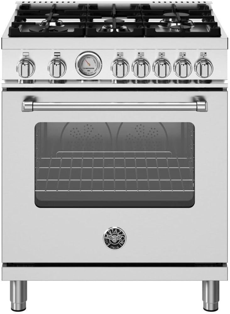 Bertazzoni A304GGVXT02 Professional Series 30 Inch Freestanding Gas Range with 5 Sealed Burners
