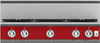 Hestan KRTS365LPRD 36 Inch Gas Smart Rangetop with 5 Sealed Burners - Red