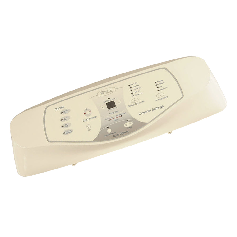 Maytag MDE6800AYW Dryer Console Membrane (Bisque) - Genuine OEM