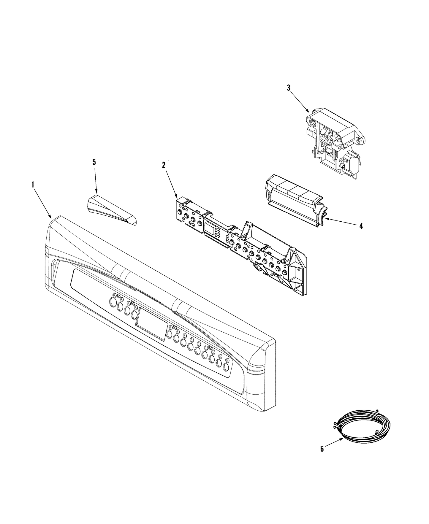 Whirlpool Door Latch Handle White WP99002837