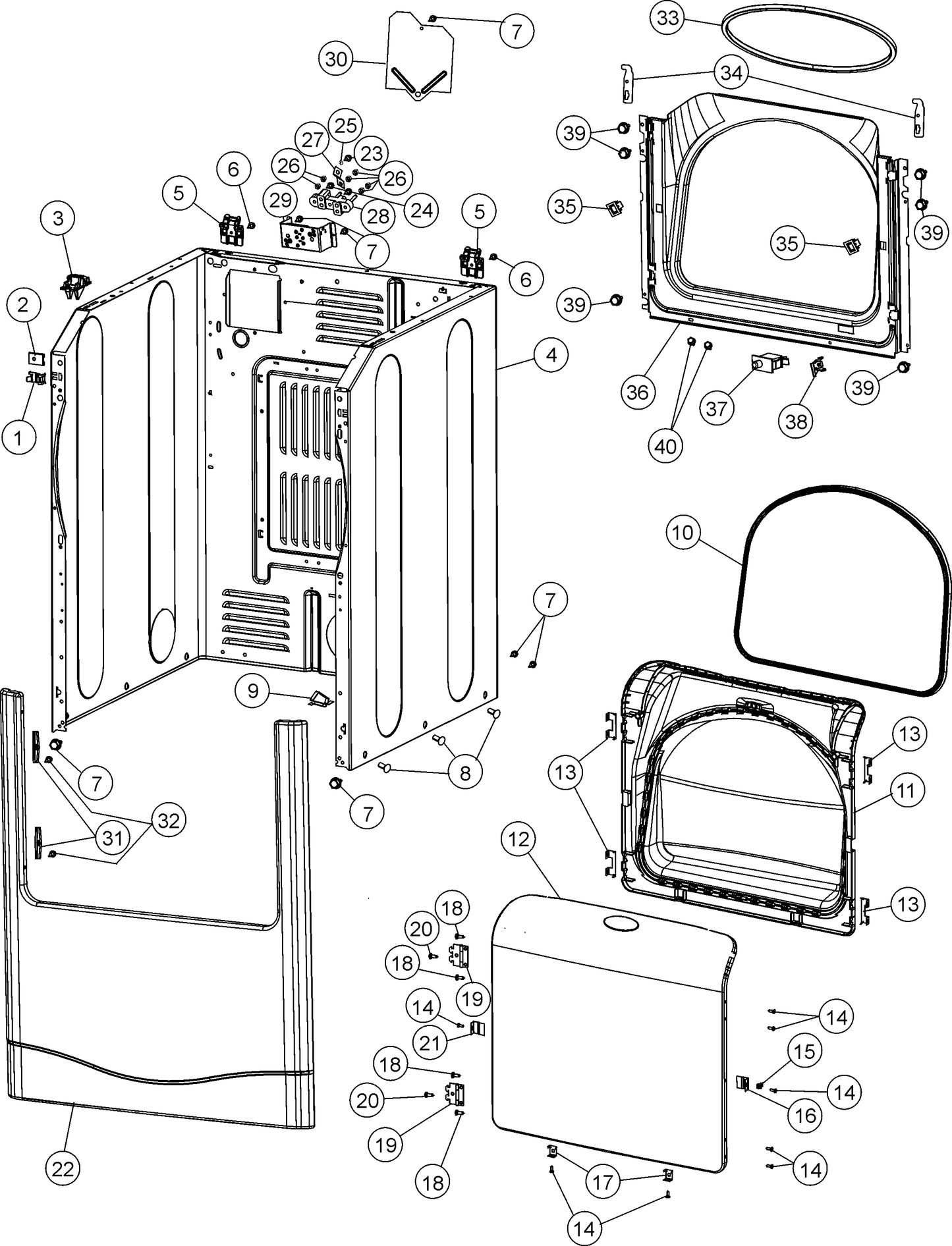 Whirlpool Drum Felt Seal (Rear) WP33001807