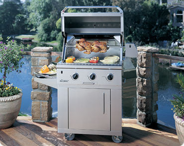 Dacor OGC30 30 Inch Outdoor Grill Cart with Heavy-Duty Stainless Steel Construction (Grill Sold Separately)