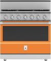 Hestan KRDS365NGOR 36 Inch Smart Gas Dual Fuel Range with 5 Burners - NG - Orange