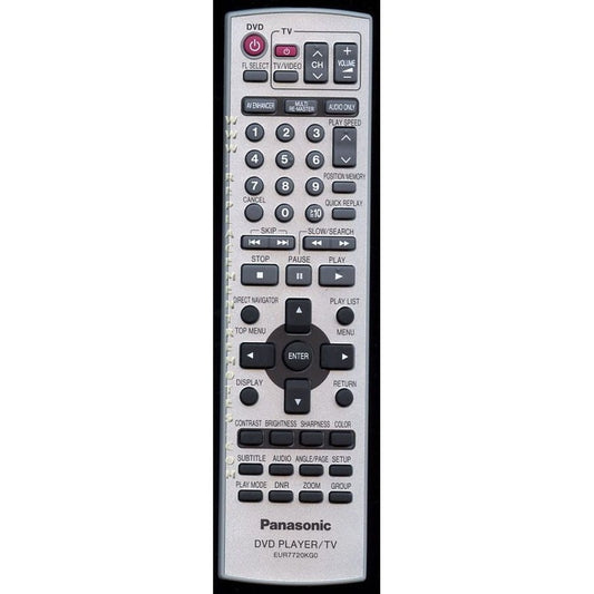 Panasonic Remote - EUR7720KG0R