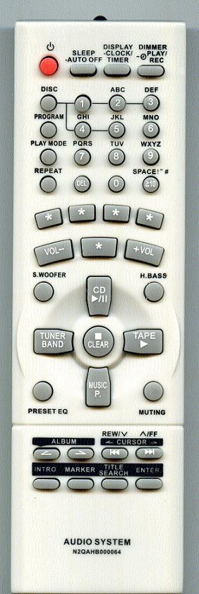 Panasonic Remote - N2QAHB000064
