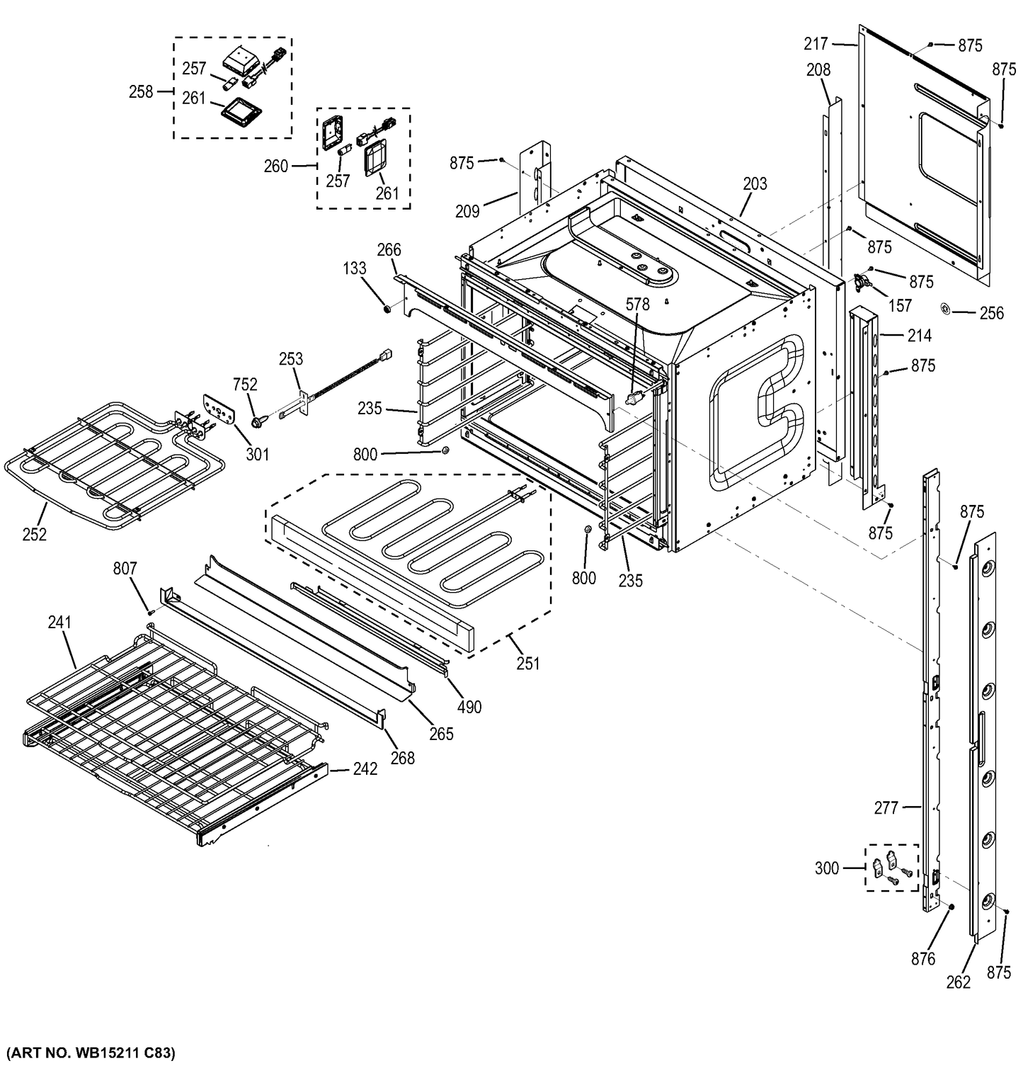 GE Oven Rack Guide - Right WB48X21765