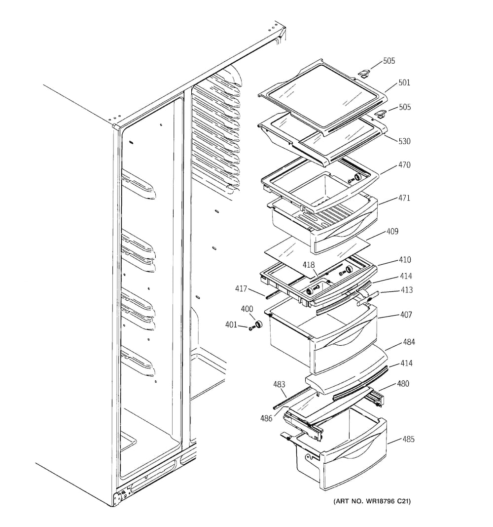 GE Refrigerator Deli Drawer WR32X26217