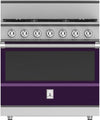 Hestan KRDS365NGPP 36 Inch Smart Gas Dual Fuel Range with 5 Burners - NG - Purple