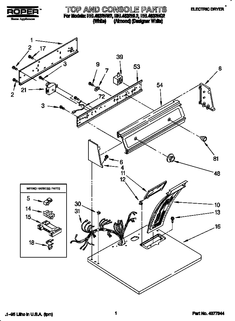 Whirlpool Push to Start Switch WP3395382