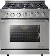 Dacor RNRP36GS/NG 36 Inch Freestanding Gas Range with 6 Sealed Burners