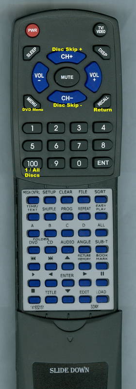 Sony Rmt-D113A Remote Control - 1-418-321-51