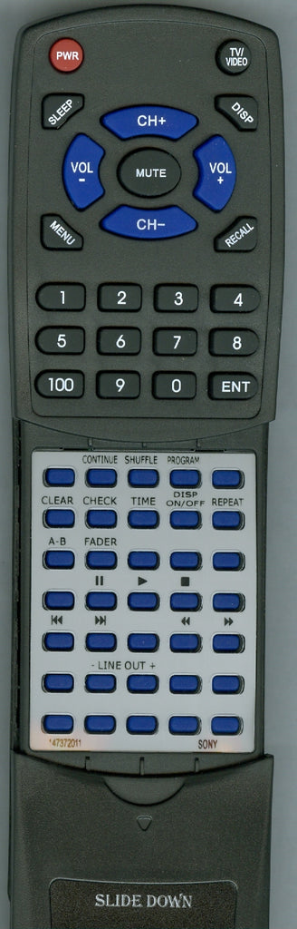 Sony Remote Control (Rm-Dx50 - 1-473-720-12