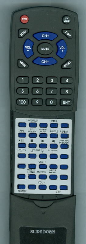 Sony Rm-Sep303 Remote Control - 1-477-183-12