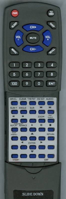 Sony Remote Control (Rmt-D168A - 1-478-546-11